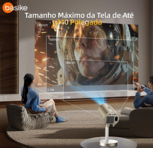 Mini Projetor Portátil 4K Full HD